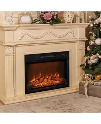 18/23 Inch Electric Fireplace Inserted with Adjustable LED Flame-23 inches