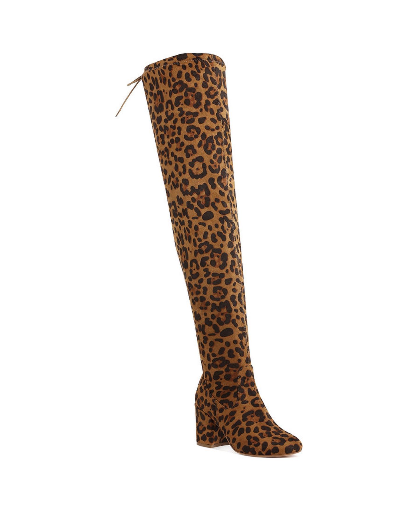 Женские ботинки London Rag Liama Minimal Drawstring Detail Knee-High, цвет: Коричневый — фото 3