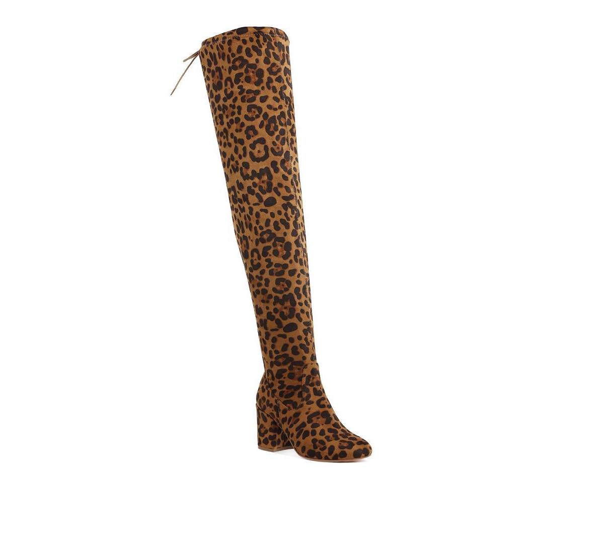 London Rag Liama Minimal Drawstring Detail Knee-High Boots