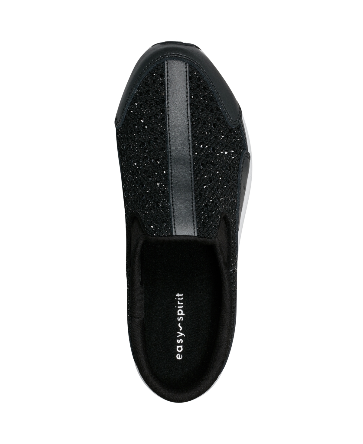 EASY SPIRIT WOMEN'S TRAVEL TIME SPARKLE SLIP-ON WALKING MULES 