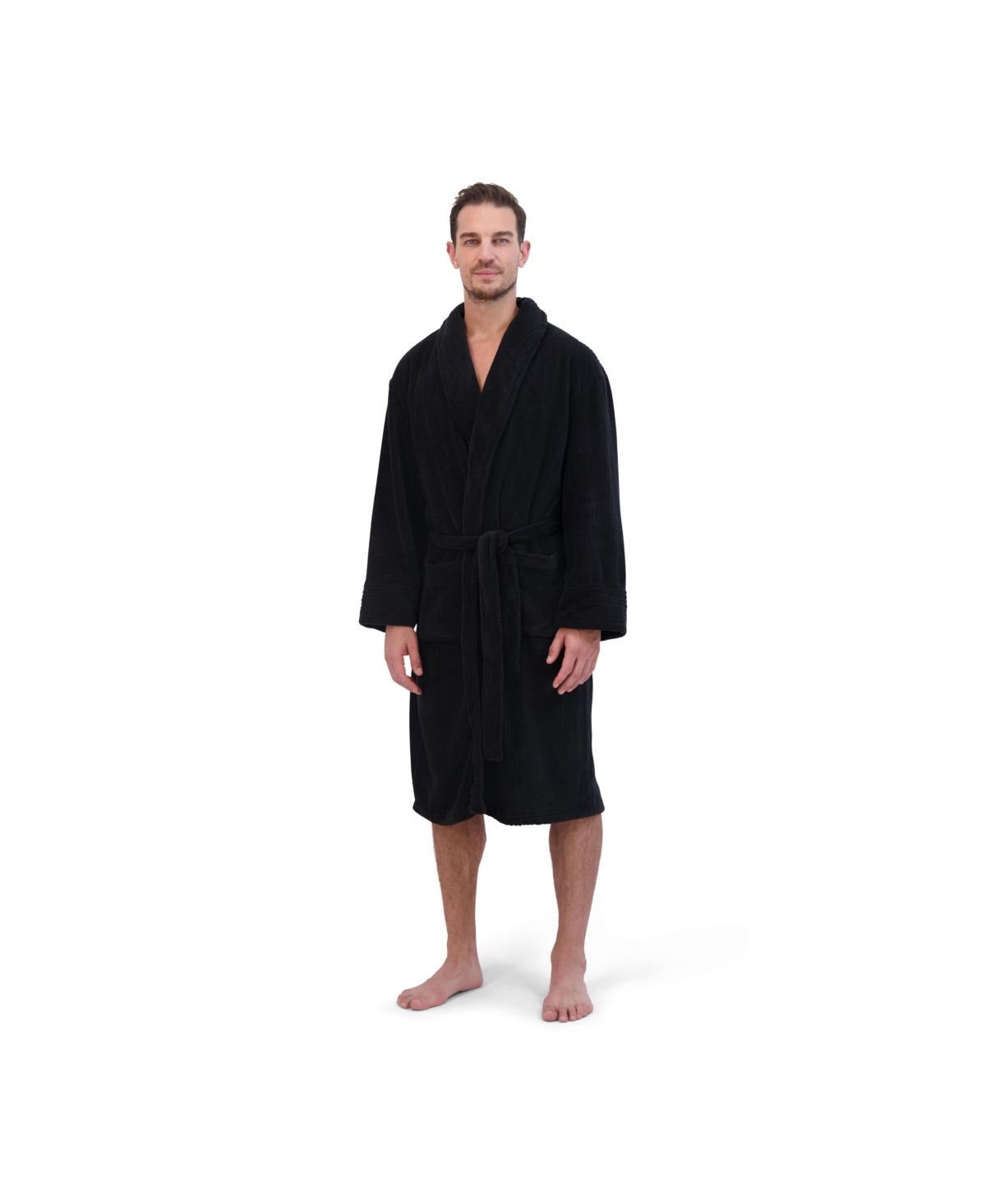 Men's Soft Touch Robe - Black