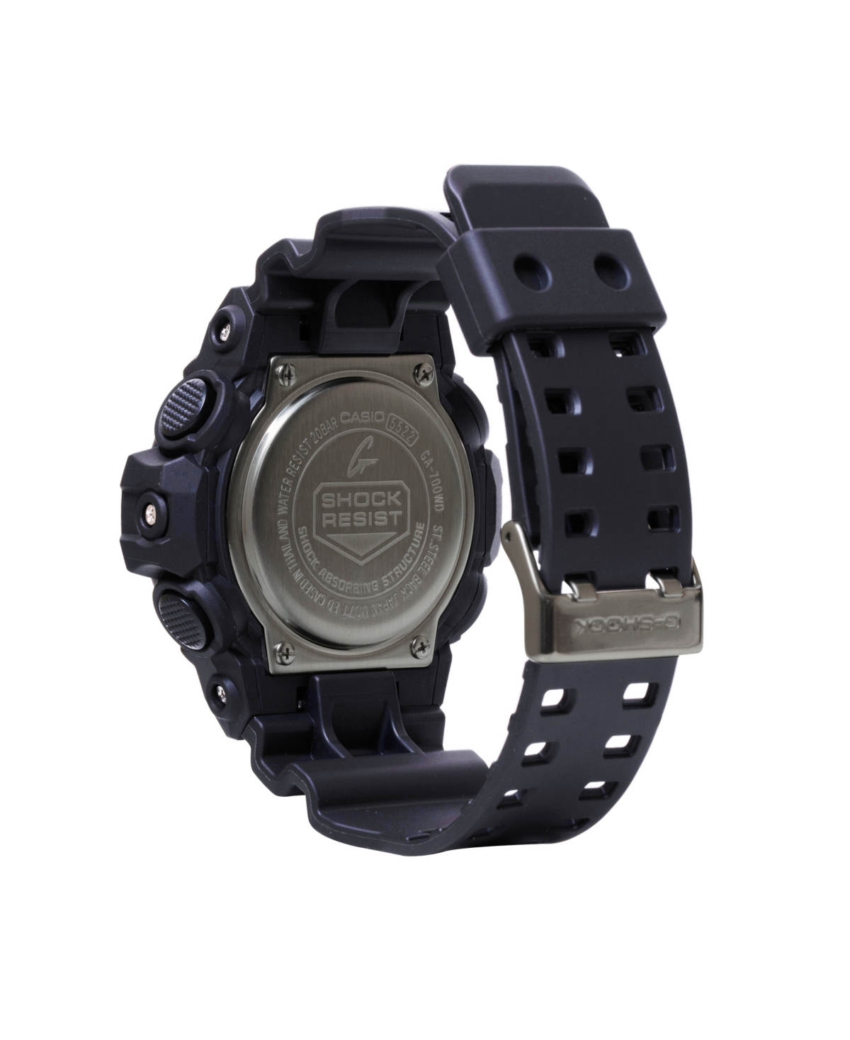 G-shock Men's Black Resin Watch, 53.4mm, Ga700wd-1a In Black