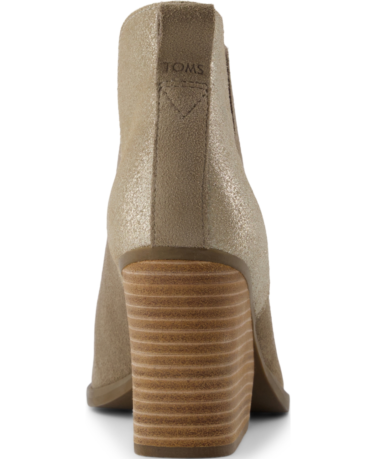Toms Women's Eliza Wedge Heel Boots -Metallic Suede