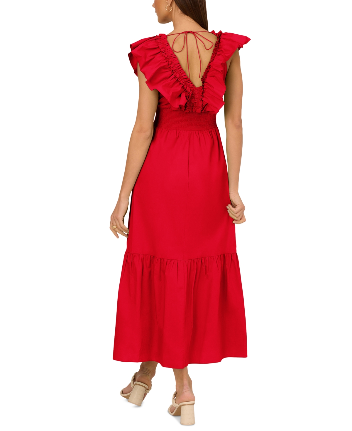 Adrianna by Adrianna Papell Women's Ruffled Maxi Dress