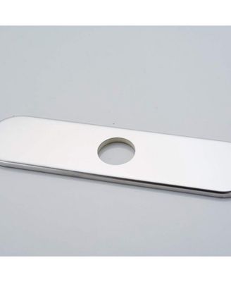 Chrome Sink Hole Cover Escutcheon Round 10" Bathroom or Kitchen Sink Faucet 1 or 3 Hole Cover Deck Plate