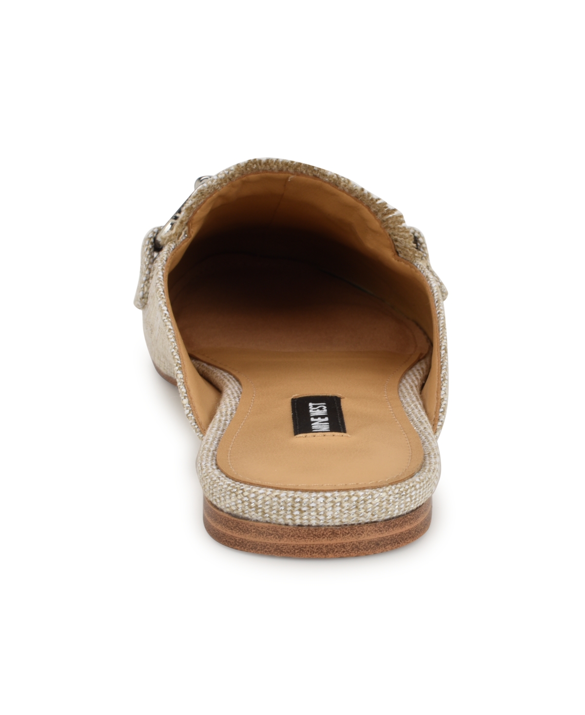 Nine West Women's Bivey Round Toe Casual Mules -Natural