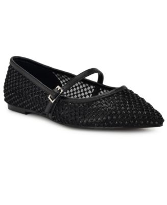 Nine West ポイントトゥ クリスタル フラット シューズ Bray 30743823_fpx.tif?$filterlrg$&