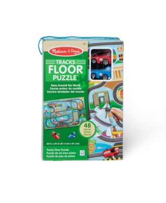 Race Track Floor Puzzle and Play Set