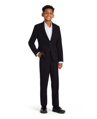Big Boys Slim Fit Machine Washable Stretch Suit Pants 