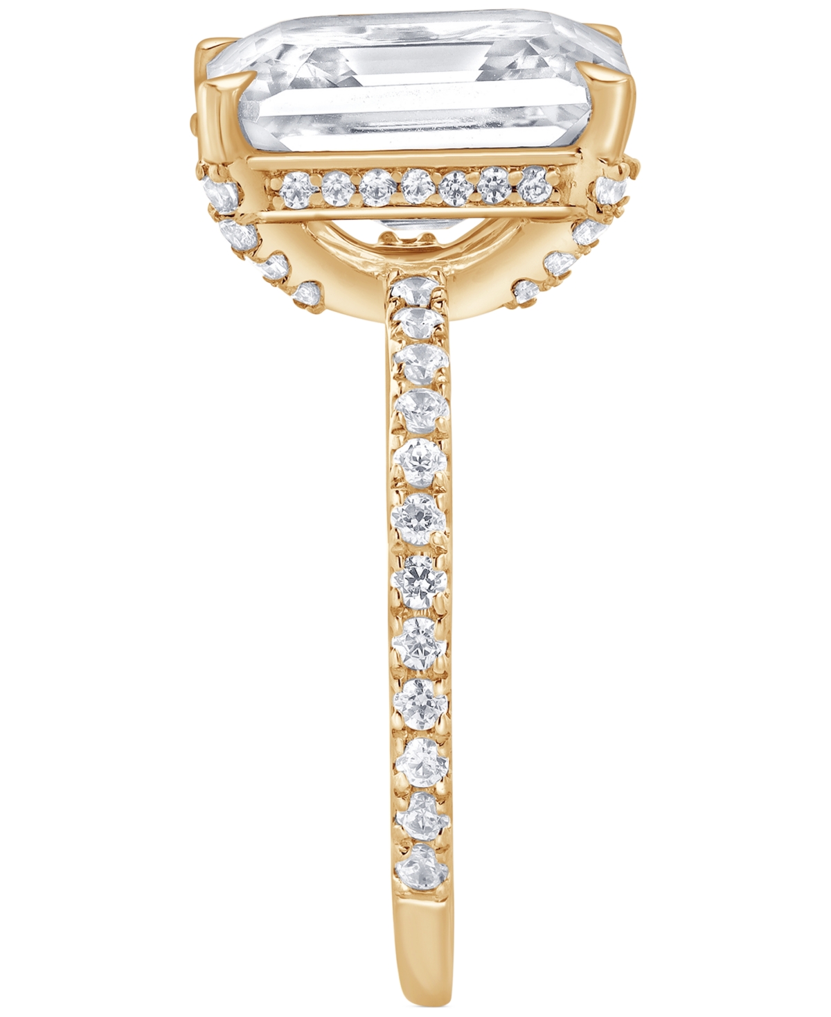 Badgley Mischka Igi Certified Lab Grown Diamond Emerald-cut Engagement Ring (5-1/2 Ct. T.w.) In 14k White, Yellow Or In Yellow Gold