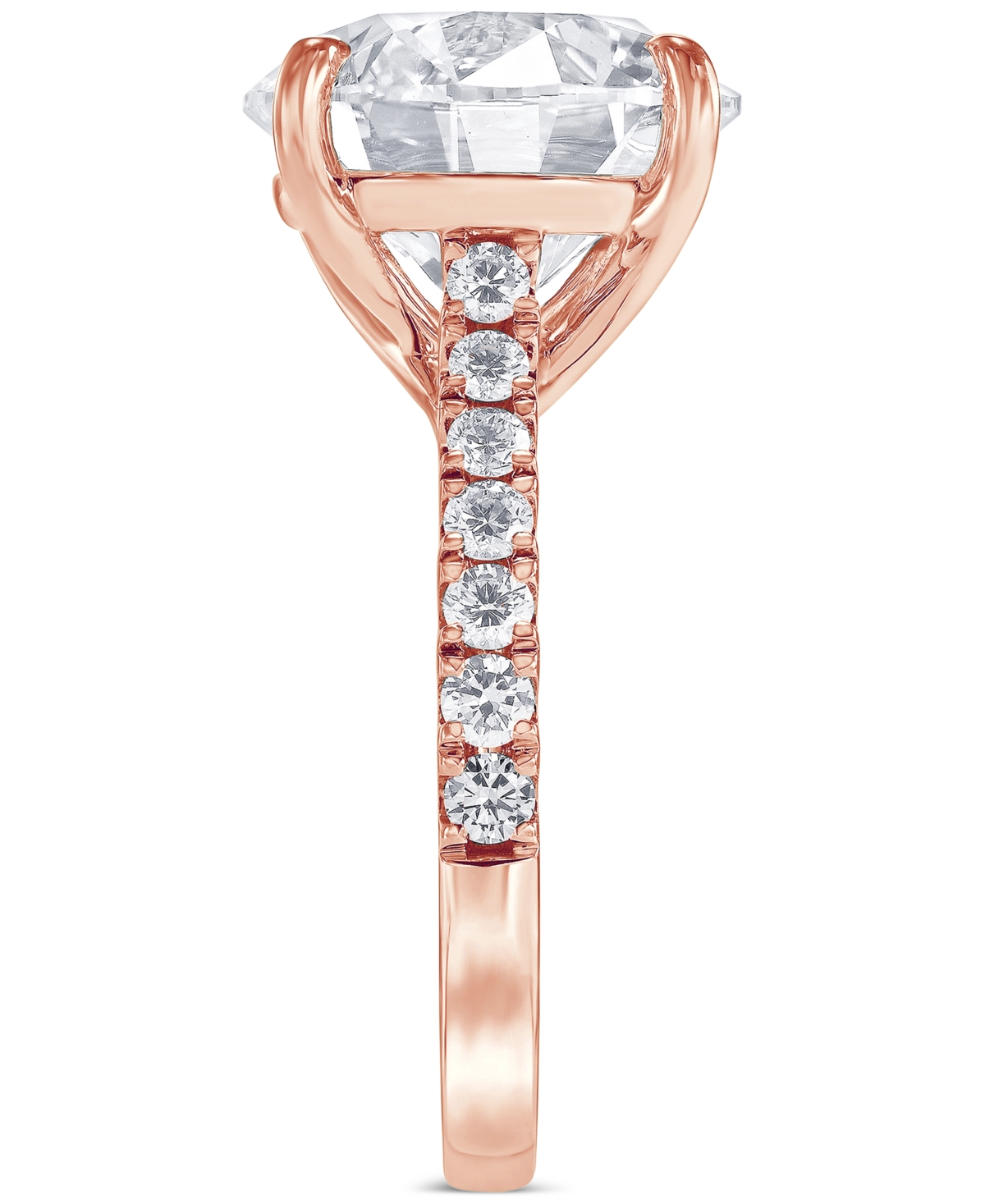 Badgley Mischka Igi Certified Lab Grown Diamond Engagement Ring (6 Ct. T.w.) In 14k White, Yellow Or Rose Gold In Rose Gold