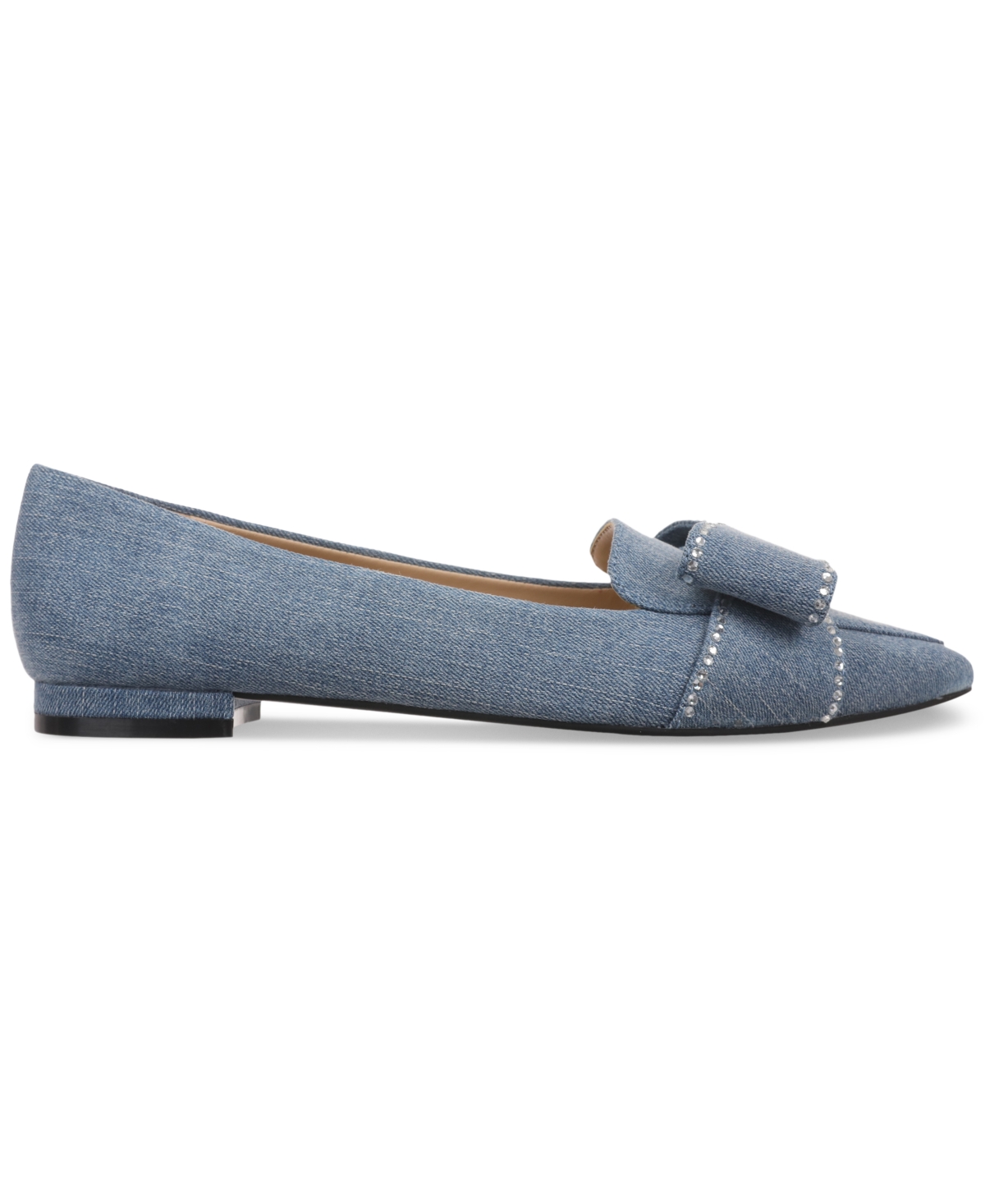 On 34th Women's Kaete Bow Flats, Exclusively At Macy's In Denim