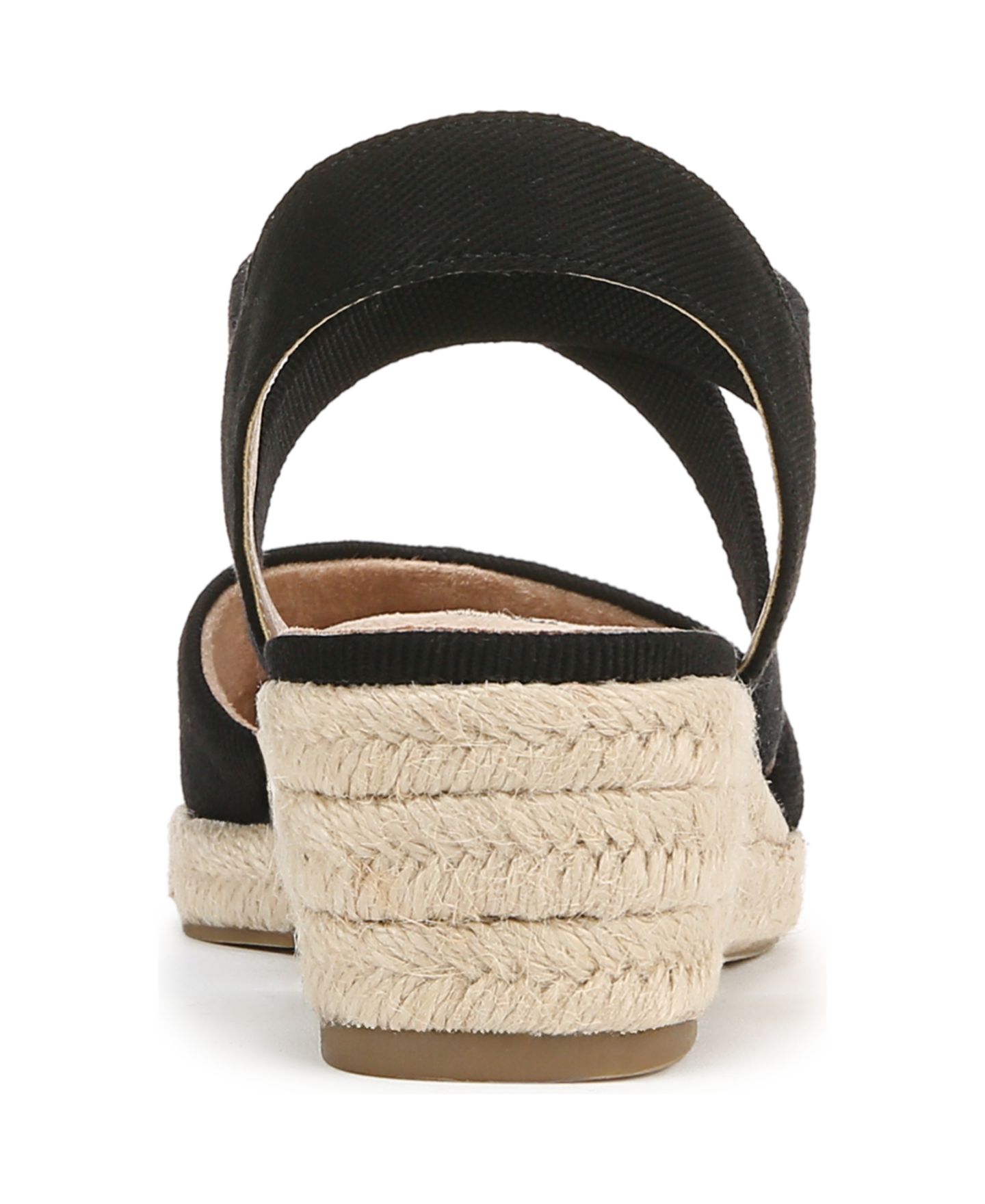 Женские сандалии LifeStride Kimball Wedge Espadrilles, цвет: Чёрный холщовый — фото 3