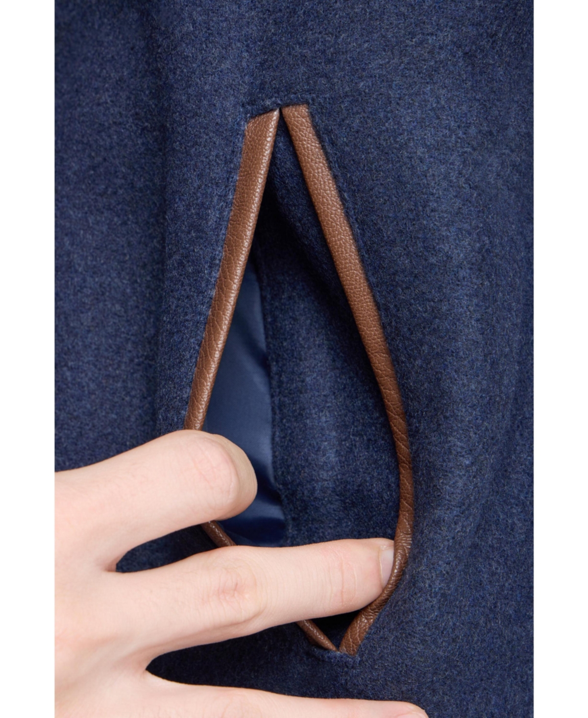 X Ray Boys Wool Varsity Bomber Jacket With Grainy Pu Sleevees -brown