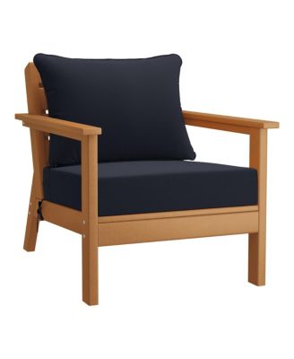 Outdoor 5-Piece Teak Modular Sectional Patio Furniture Sofa Set