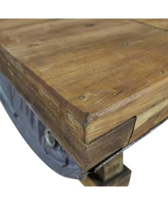 Coffee Table Mixed Recycled Wood 35.4"x19.7"x13.8"