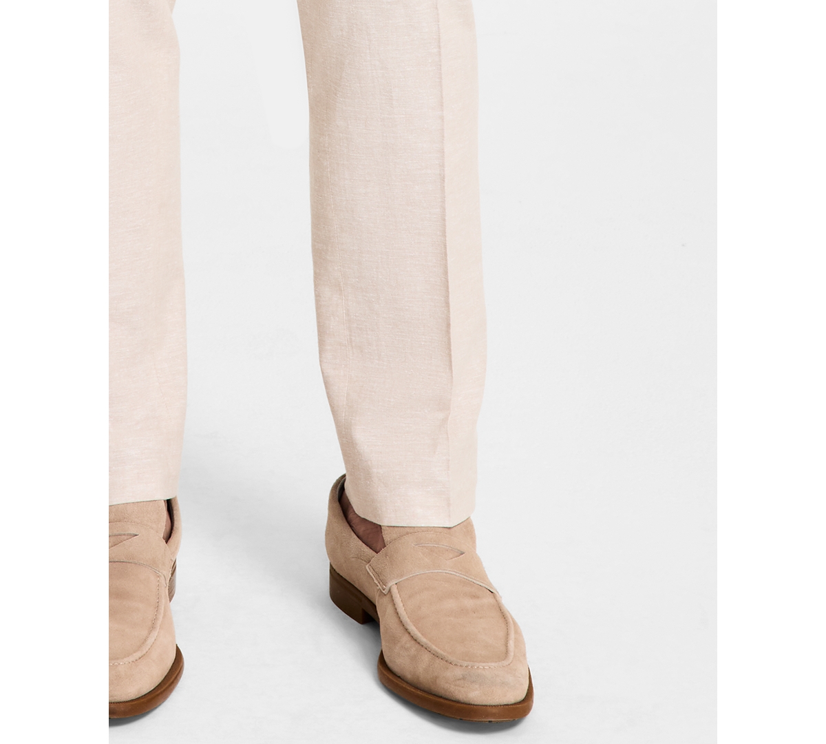 Bar Iii Men's Slim-fit Linen Suit Pants, Exclusively At Macy's In Natural