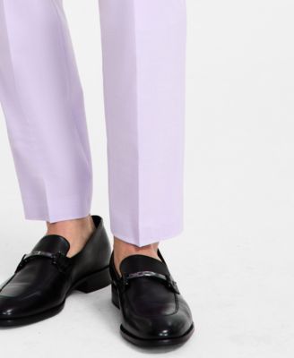 Men's Modern-Fit Wool Blend Suit Pants