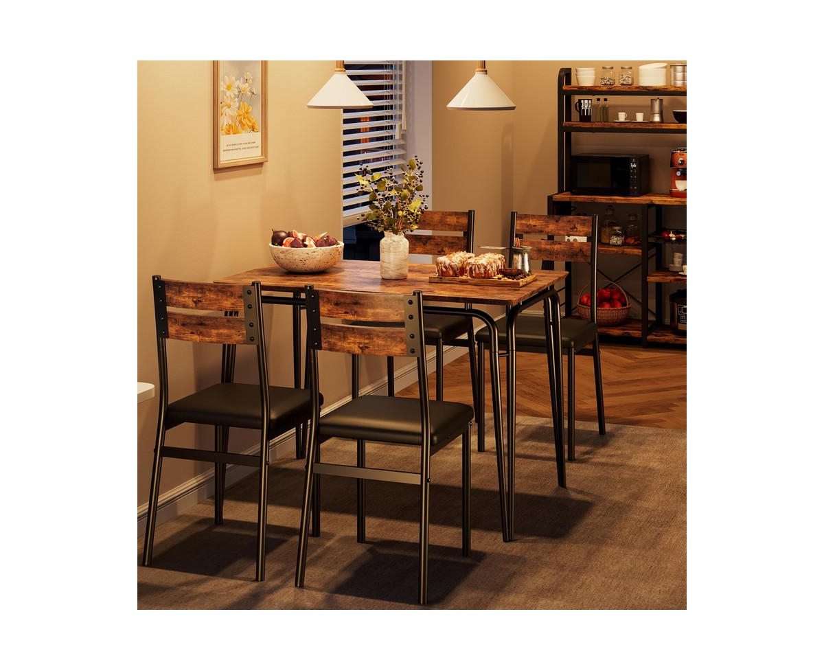 gaomon Dining Table for 2, Small Table and Chairs Set of 2, Square Dinette Set for 2, Dinner Table Set, 3 Piece Kitchen & Dining Room Sets for Small S