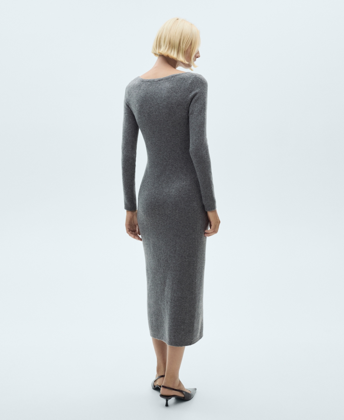 Mango Women's Knit Midi Dress