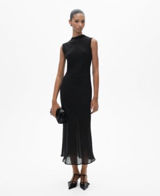 knee length dresses for ladies Juliana Drawstring Waist Lyocell Midi Dress