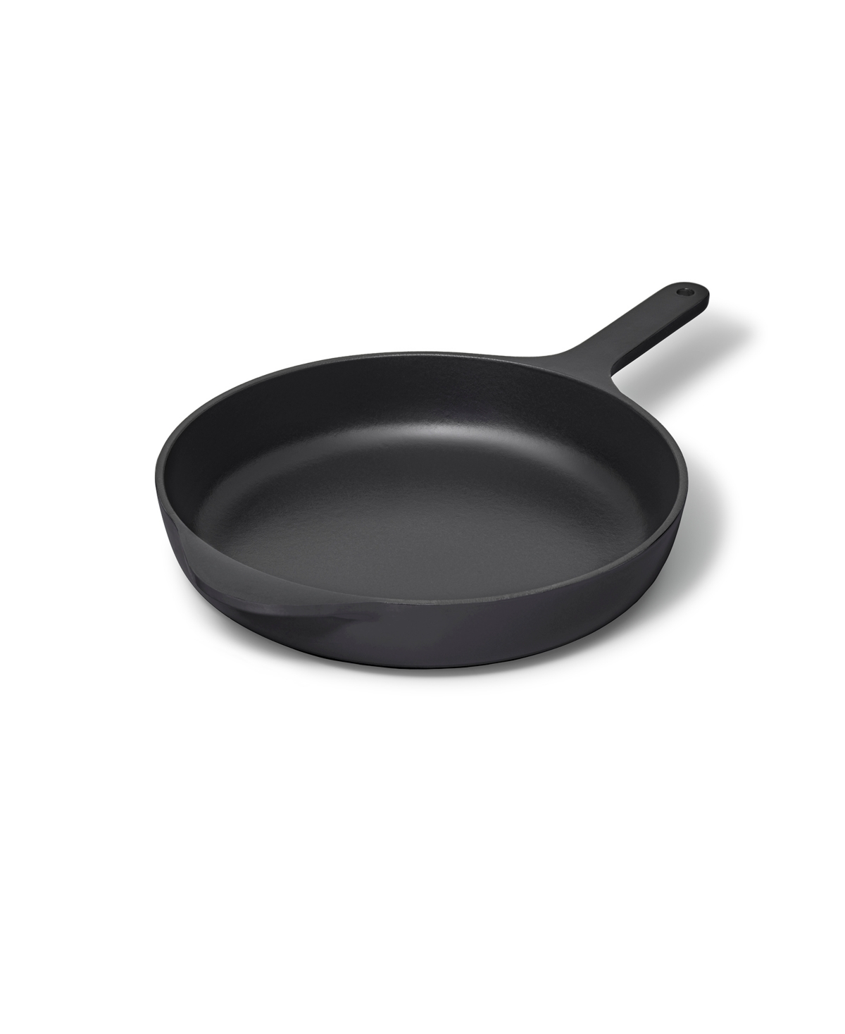 Caraway 10.5-inch Enameled Cast Iron Skillet In Charcoal