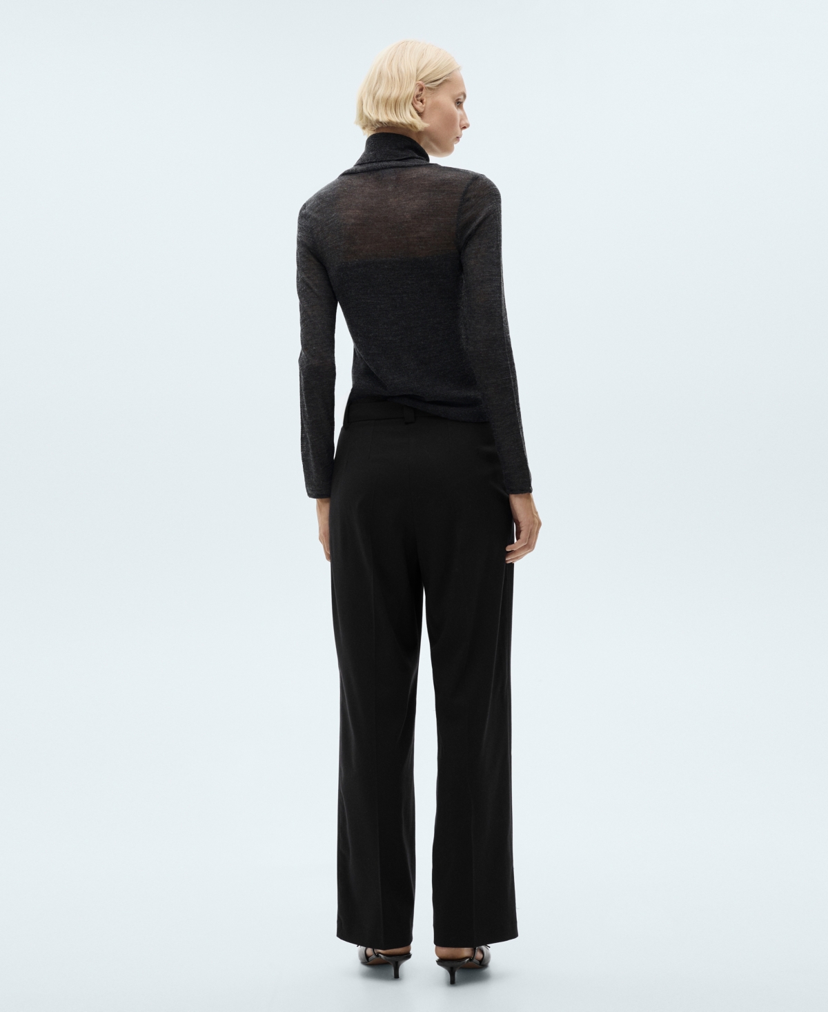 Mango Women's Pleated Straight-Fit Pants