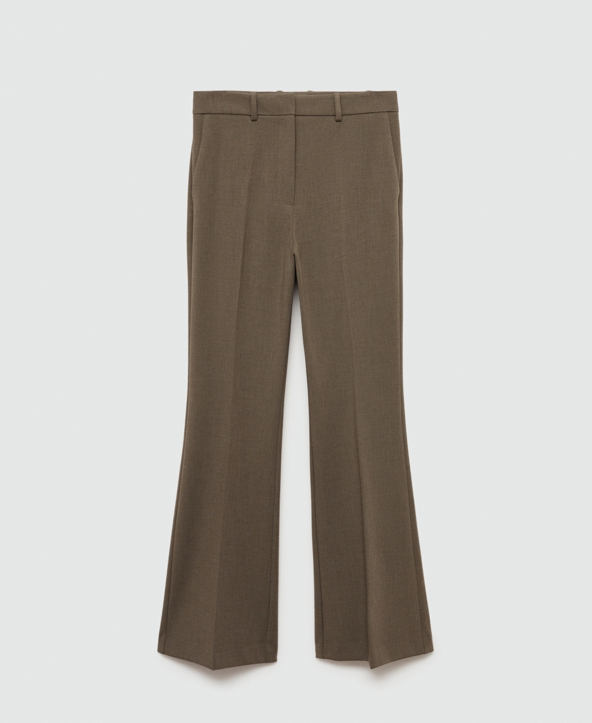 Mango Women's Pocket Flared Pants In Green