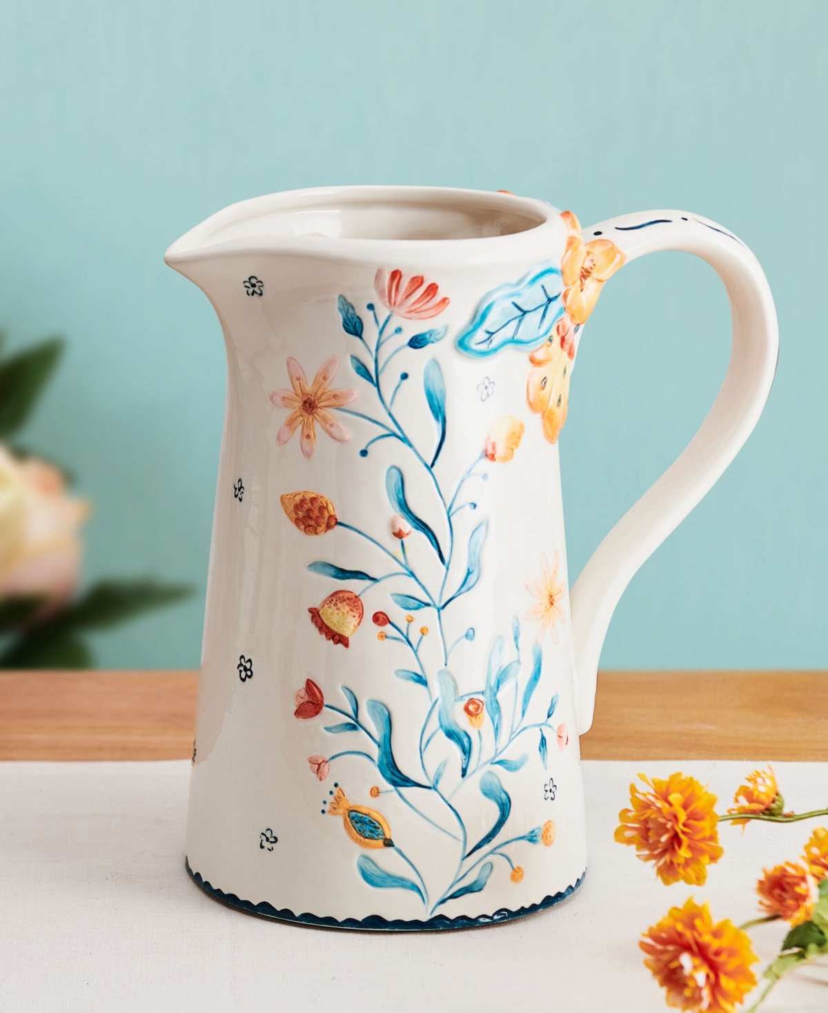 Fitz And Floyd Gracie Pitcher In Assorted