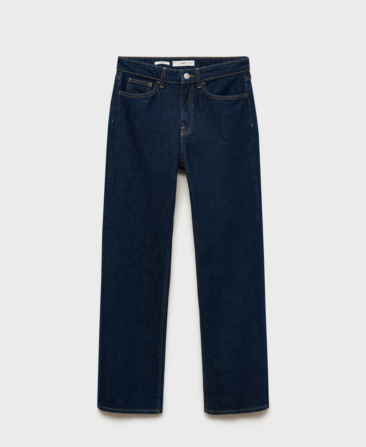 Mango Women's Matilda Medium-rise Straight-fit Jeans In Open Blue