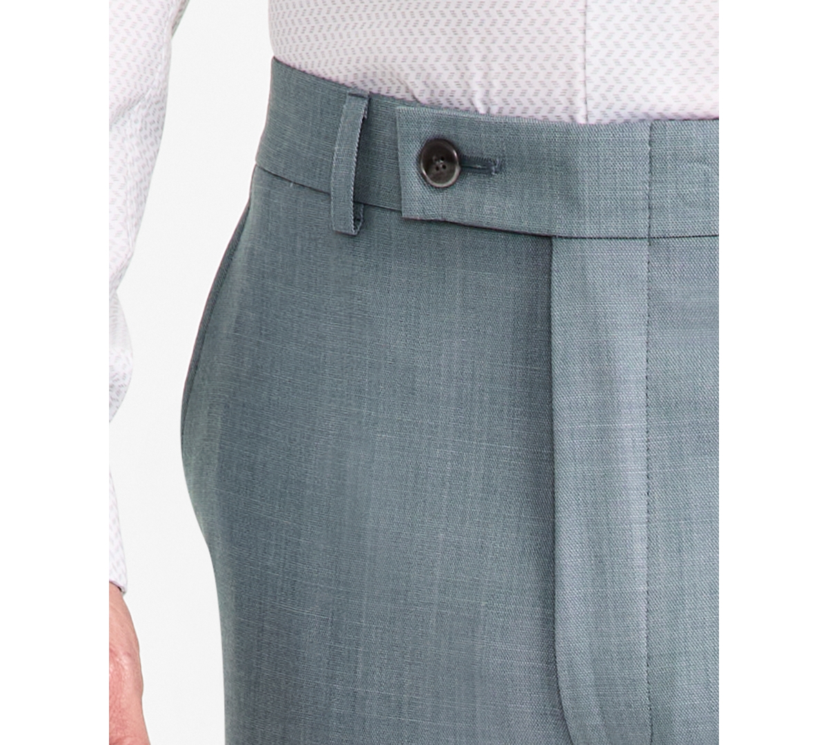 Calvin Klein Men's Slim-fit Wool Blend Suit Pants In Green