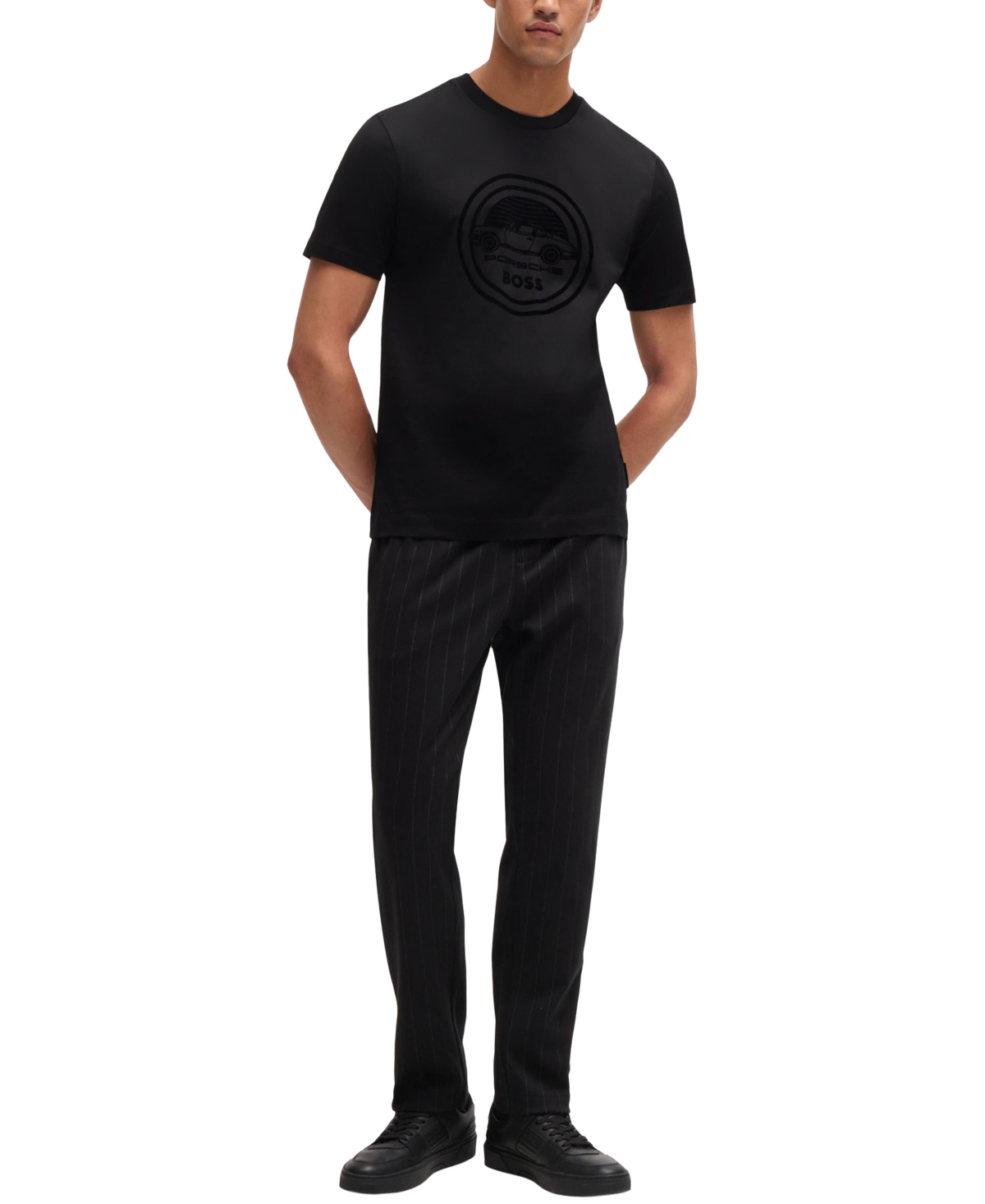 Boss by Hugo Boss Men's Porsche X Boss Mercerized-Cotton T-Shirt