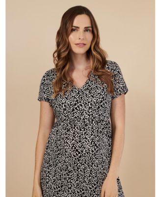 Maternity Short Sleeve V-Neck Flare Leg Jumpsuit - Motherhood