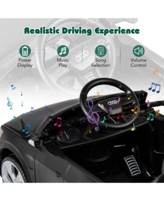 12V Kids Ride On Car w/Remote Control 4 Wheels Suspension 3 Speeds LED Headlight