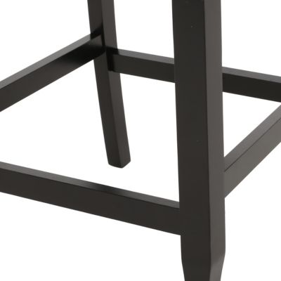 Set of 2 Wingback Counter Stools with Button-Tufted Back & Nailhead Accents-The Pop Home