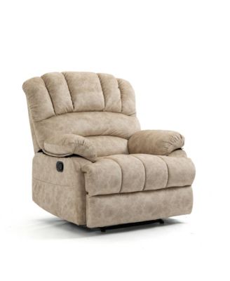 38.50" Large Manual Recliner Chair in Fabric for Living Room
