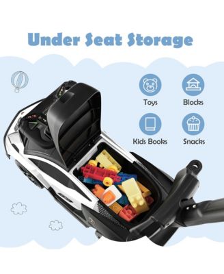 3-in-1 Licensed Lamborghini Ride on Push Car Stroller Sliding Car w/ Sound