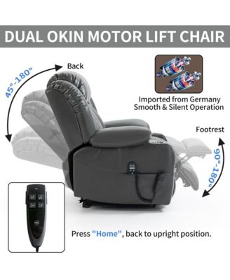 1 Pc 8-Point Massage, Lumbar Heat Power Lift Recliner Chair