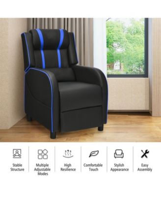 Massage Racing Gaming Single Recliner Chair