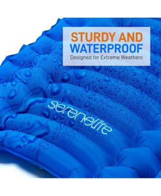 Ultralight Sleeping Pad with Carrying Bag, Compact & Lightweight, Blue