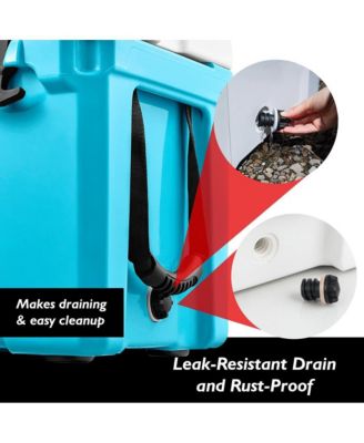 75-Quart Portable Cooler Box, Holds Up to 63 Cans