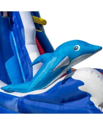 6-In-1 Inflatable Water Park with 735W Blower