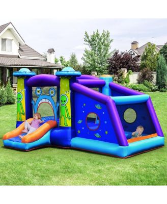 Castle Jumping Bouncer with Water Slide and 550W Blower