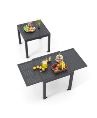 Expandable Patio Dining Table for 4-6 People