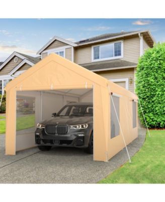 10 x 20 Feet Heavy-Duty Steel Portable Carport Car Canopy Shelter