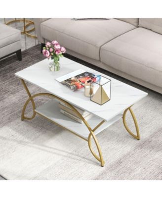 2-Tier Table Rectangle for Living Room