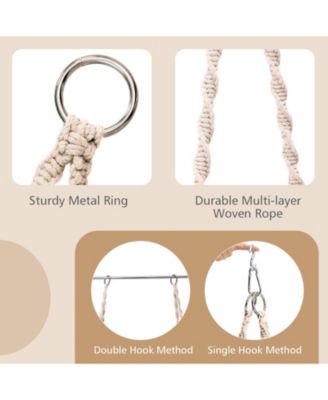 Cushioned Hammock Swing Chair with Hanging Kit