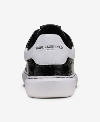 KARL LAGERFELD PARIS Men's Patent Leather Embossed Signature