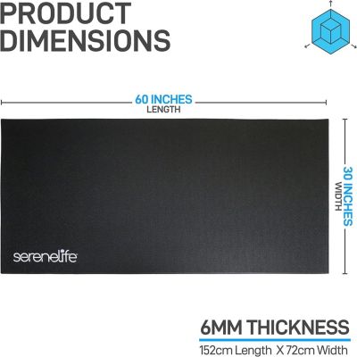 Premium Exercise & Fitness Mat with Non-Slip Texture, 30x60 Inches