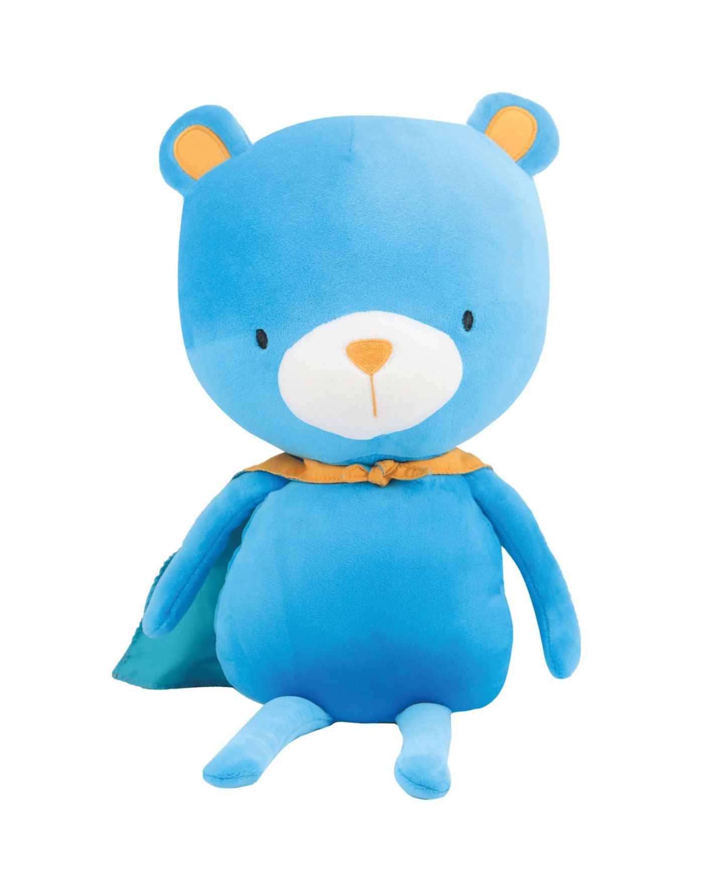 Детская мягкая игрушка GooseWaddle Bear With Cape 16" Plush, цвет: Синий / Оранжевый — фото 1